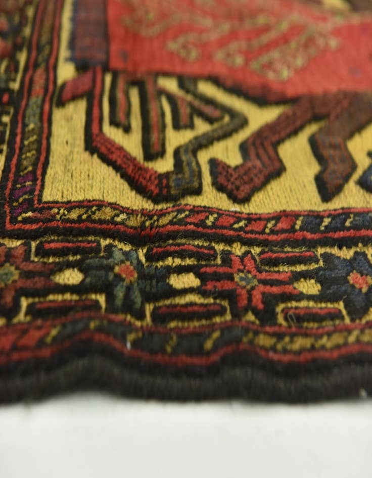 Detail image of  2' 10 x 4' 6  Hand Knotted Sumak Wool Rug