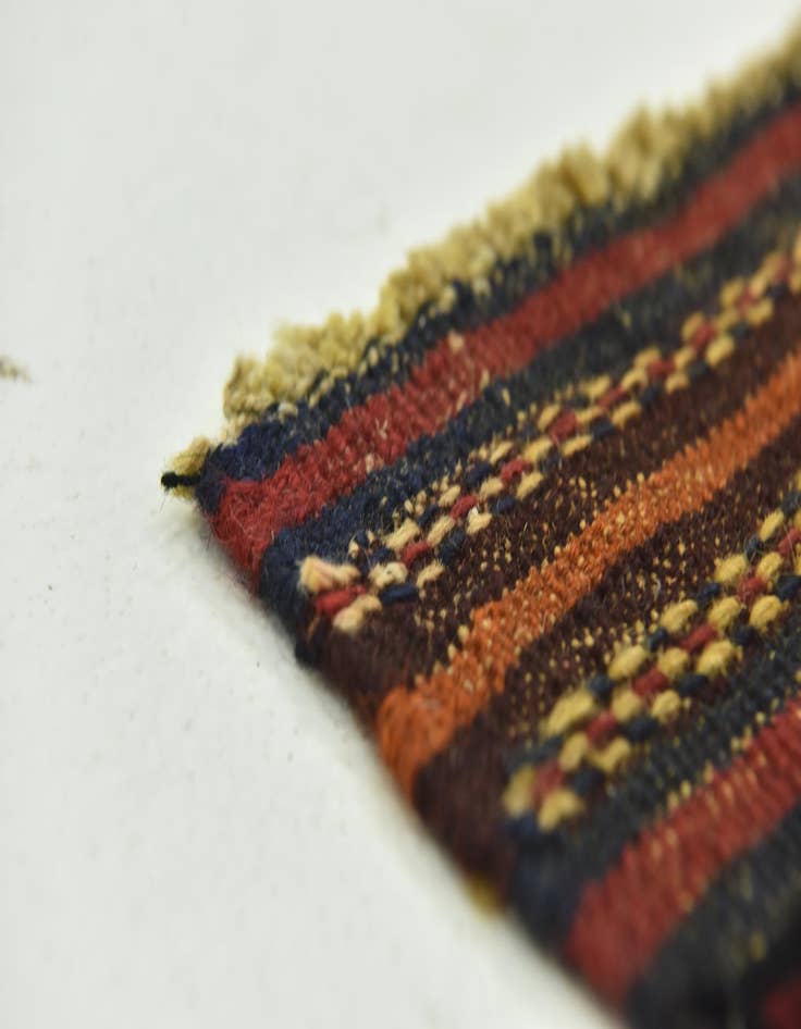 Detail image of  2' 9 x 4' 7  Hand Knotted Sumak Wool Rug