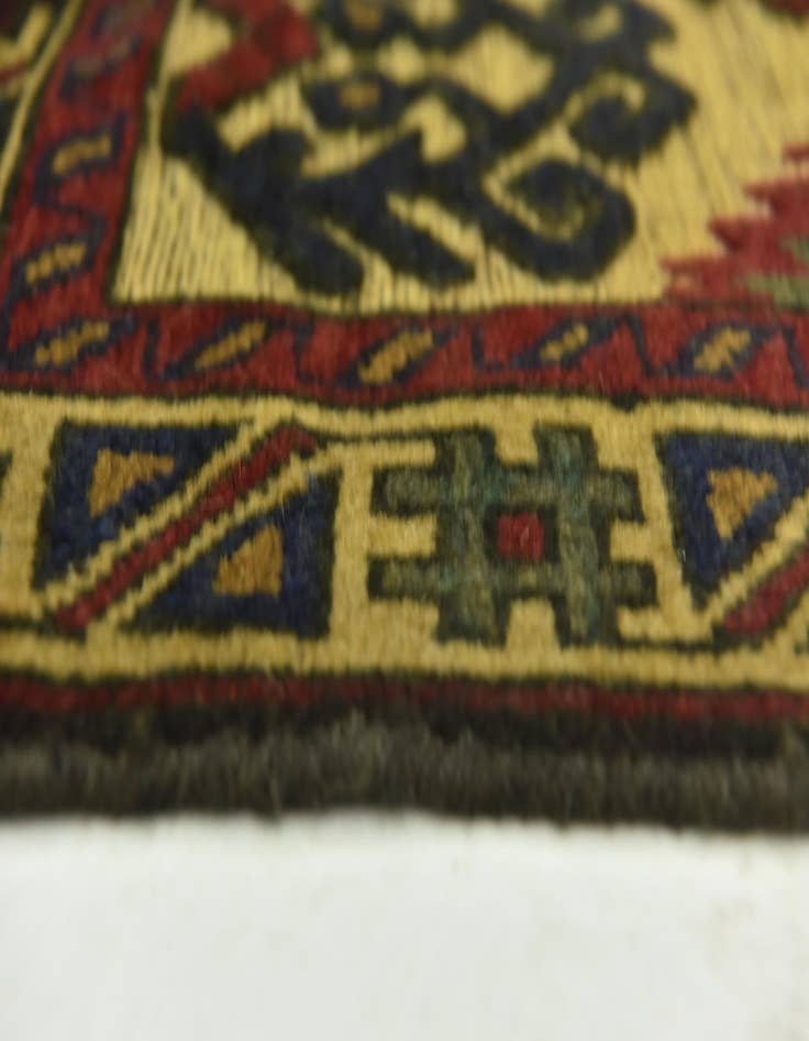 Detail image of  2' 10 x 4' 5  Hand Knotted Sumak Wool Rug