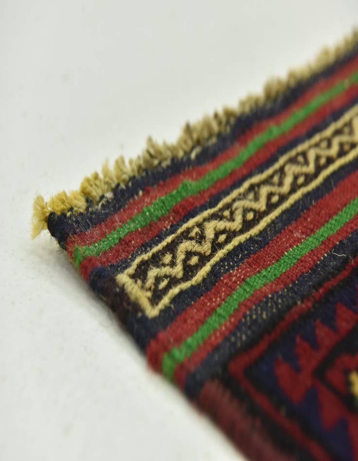 Detail image of  2' 10 x 4' 9  Hand Knotted Sumak Wool Rug