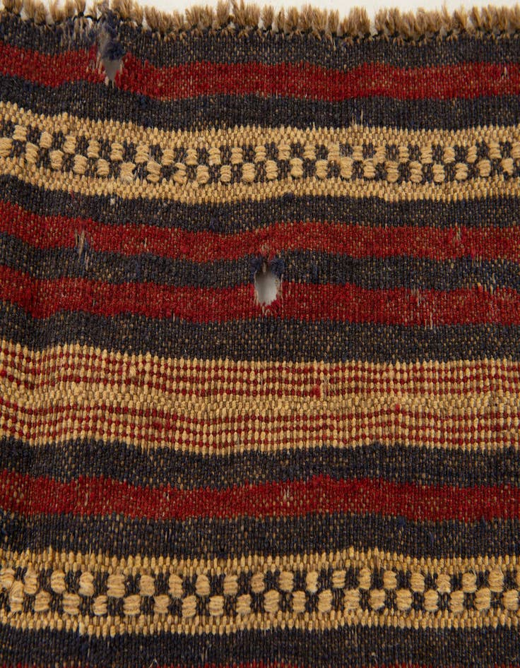 Detail image of  6' 2 x 9' 9  Hand Knotted Sumak Wool Rug
