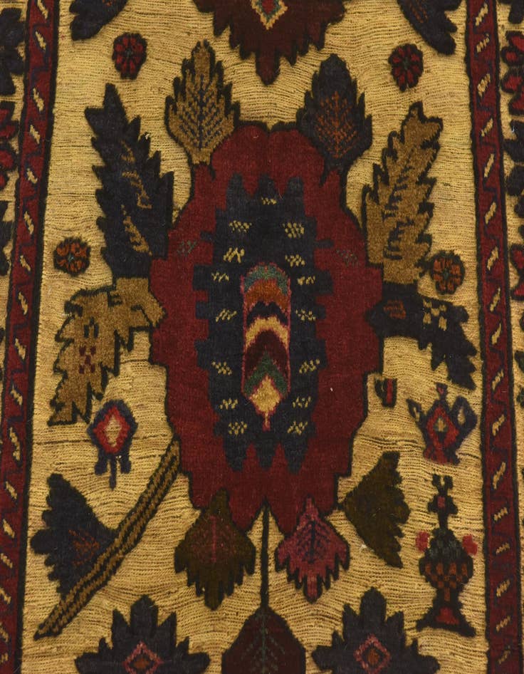 Detail image of  2' 10 x 4' 6  Hand Knotted Sumak Wool Rug