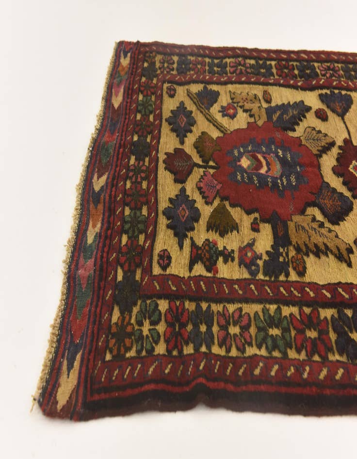 Detail image of  2' 10 x 4' 6  Hand Knotted Sumak Wool Rug