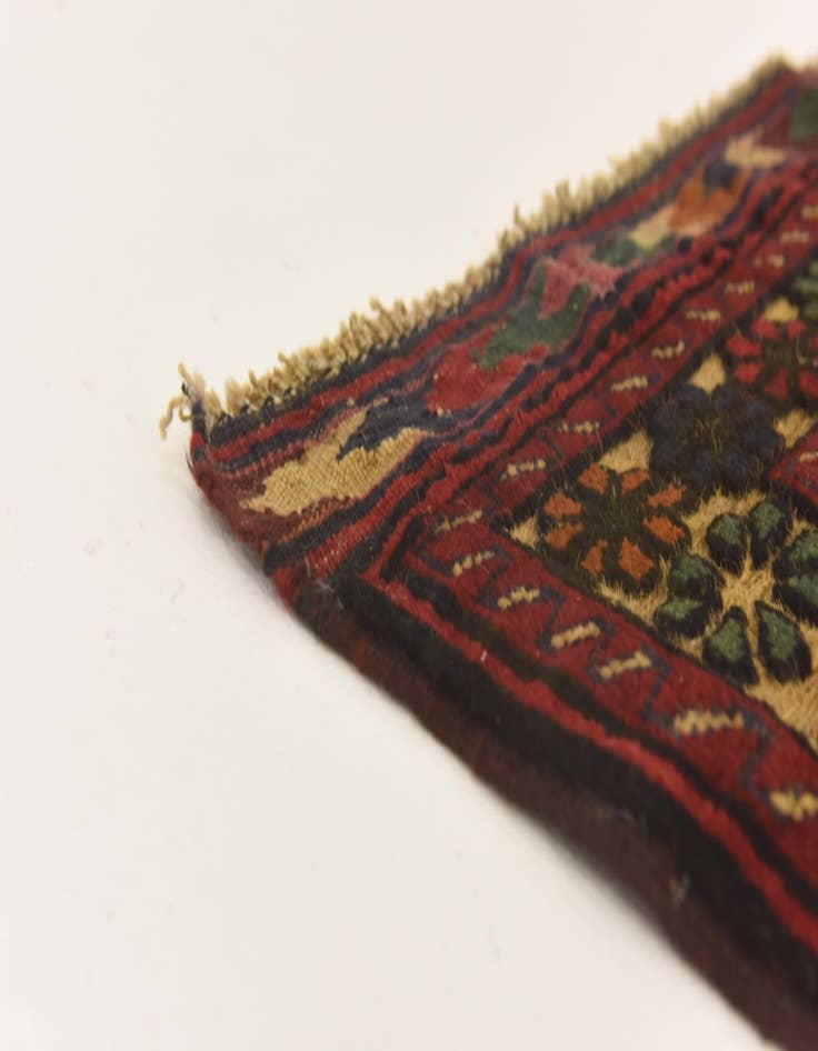 Detail image of  2' 10 x 4' 6  Hand Knotted Sumak Wool Rug