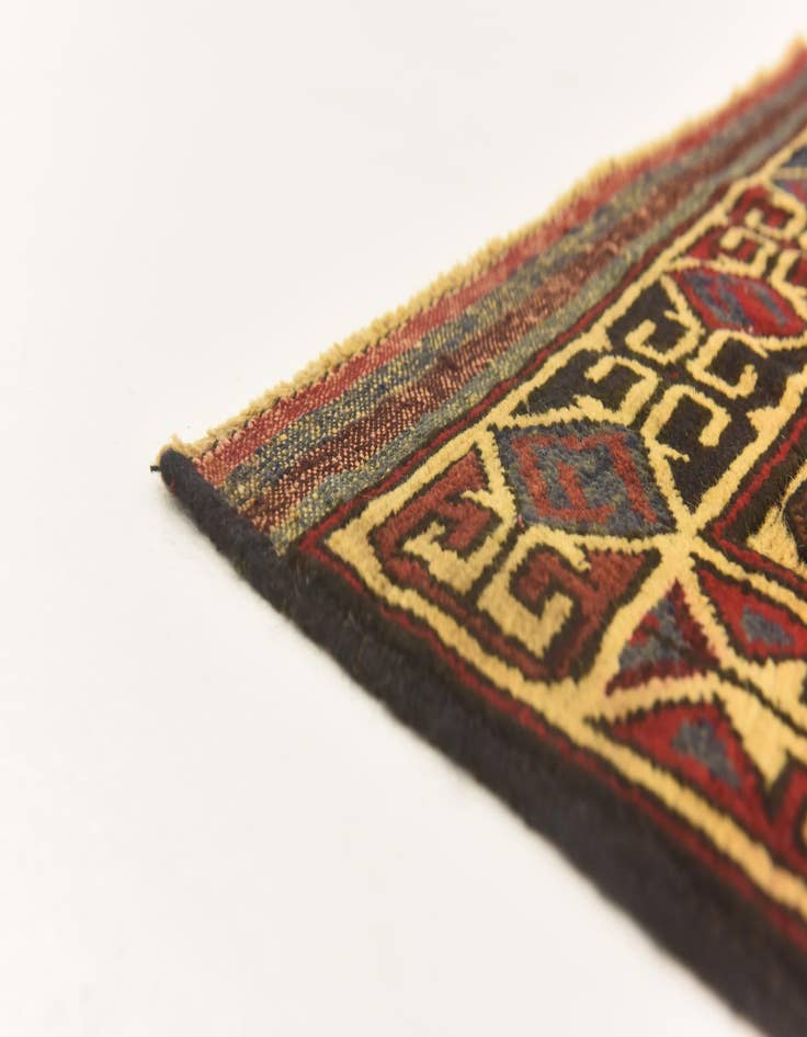 Detail image of  2' 9 x 4' 5  Hand Knotted Sumak Wool Rug