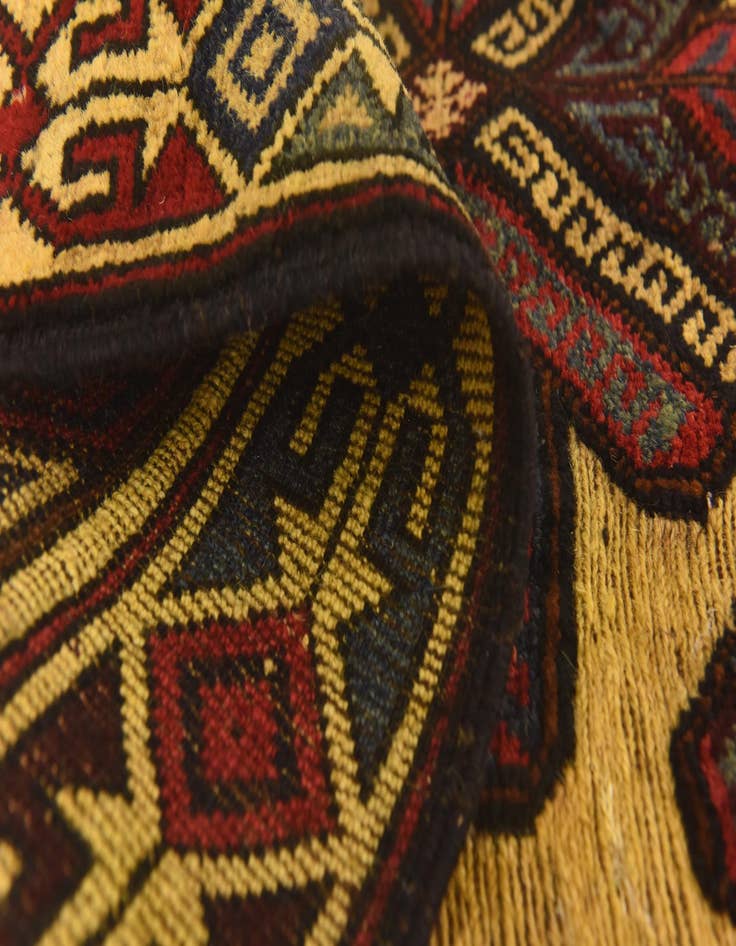 Detail image of  2' 9 x 4' 5  Hand Knotted Sumak Wool Rug