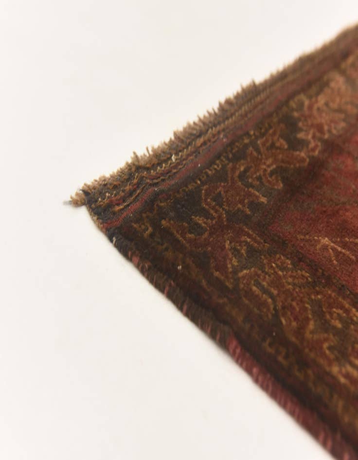 Detail image of  4' x 5' 9  Hand Knotted Sumak Wool Rug