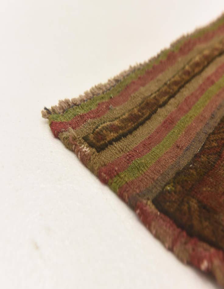 Detail image of  4' x 5' 10  Hand Knotted Sumak Wool Rug