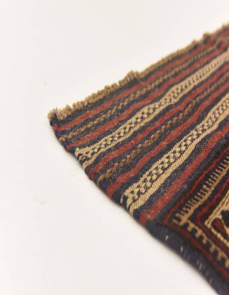 Detail image of  4' 2 x 6' 3  Hand Knotted Sumak Wool Rug