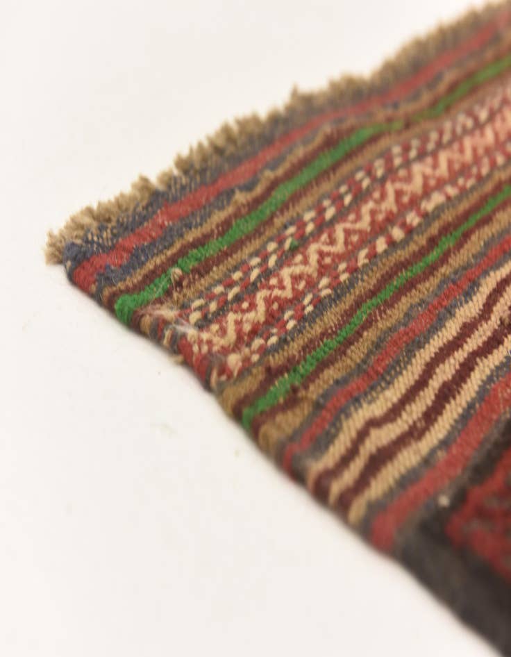 Detail image of  4' 2 x 6' 2  Hand Knotted Sumak Wool Rug