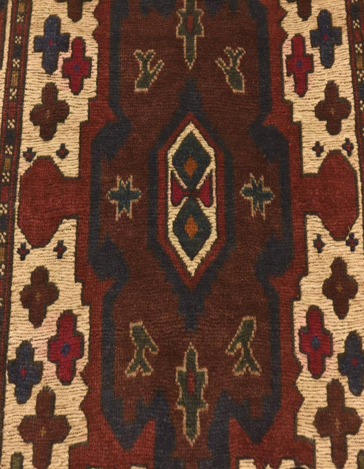 Detail image of  3' 10 x 6'  Hand Knotted Sumak Wool Rug