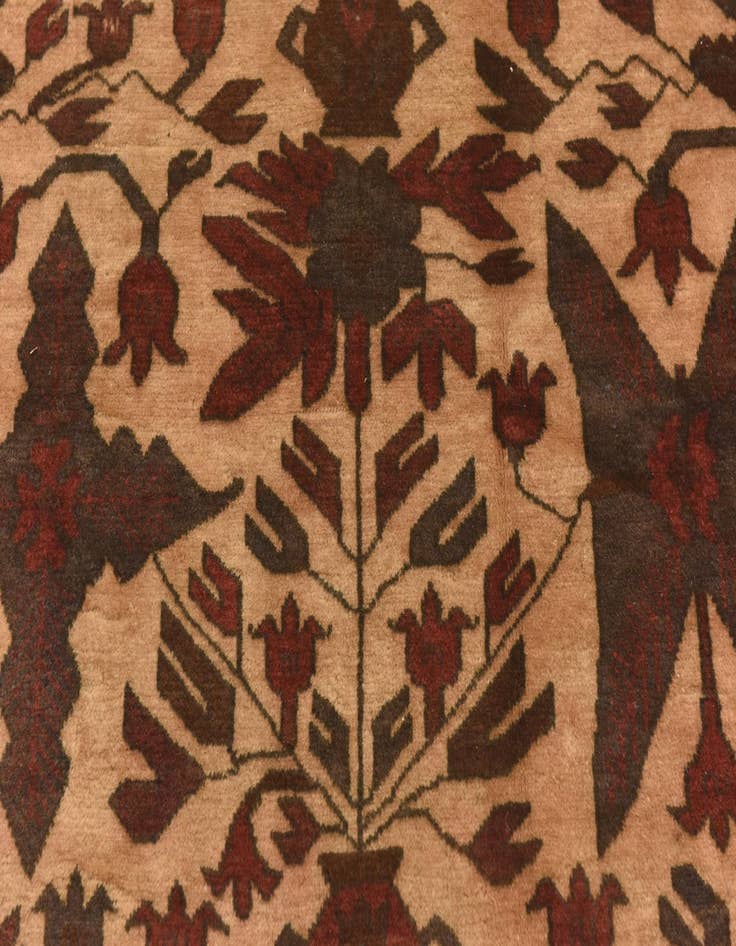 Detail image of  4' 5 x 6'  Hand Knotted Sumak Wool Rug