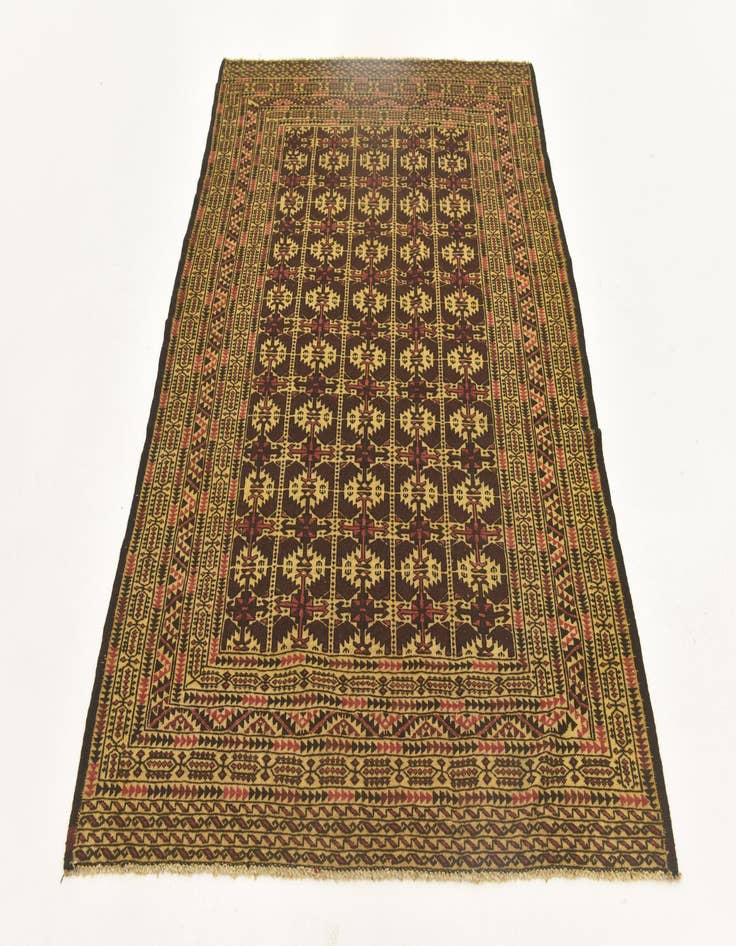 Detail image of  4' 3 x 6' 5  Hand Knotted Sumak Wool Rug