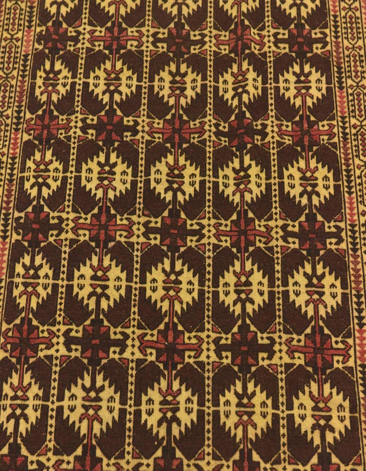 Detail image of  4' 3 x 6' 5  Hand Knotted Sumak Wool Rug