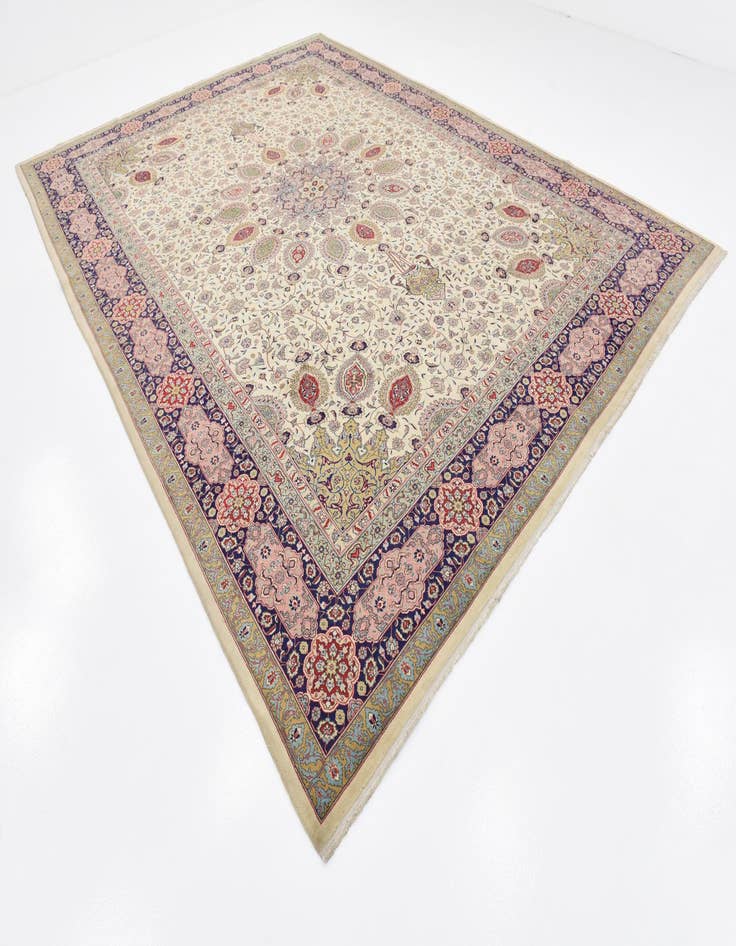 Detail image of  9' 10 x 13' 4  Hand Knotted Tabriz Persian Rug