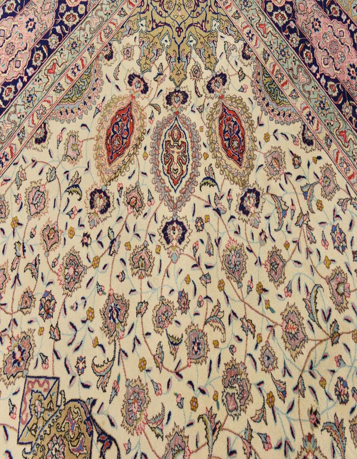 Detail image of  9' 10 x 13' 4  Hand Knotted Tabriz Persian Rug