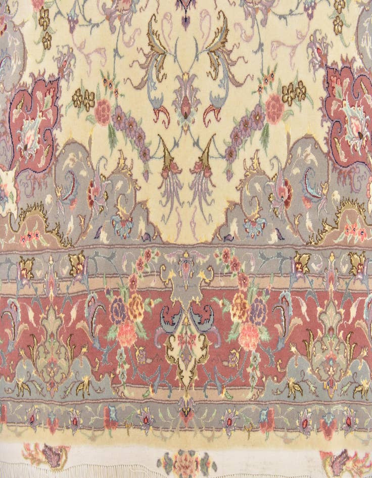 Detail image of  6' 8 x 9' 8  Hand Knotted Tabriz Persian Rug