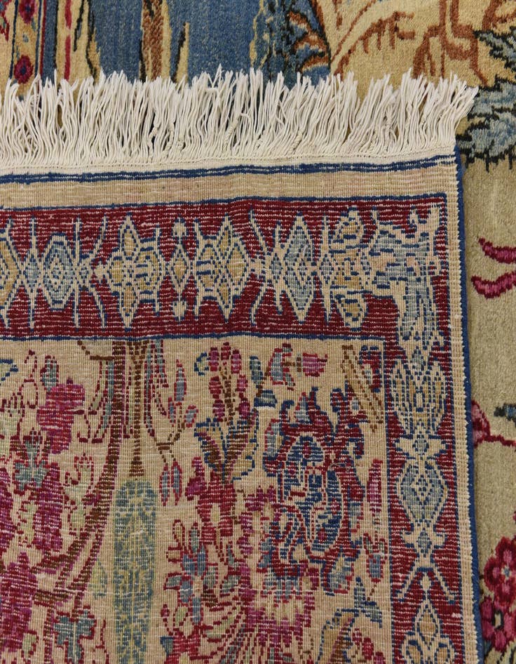 Detail image of  11' x 12' 7  Hand Knotted Tabriz Persian Wool Rug