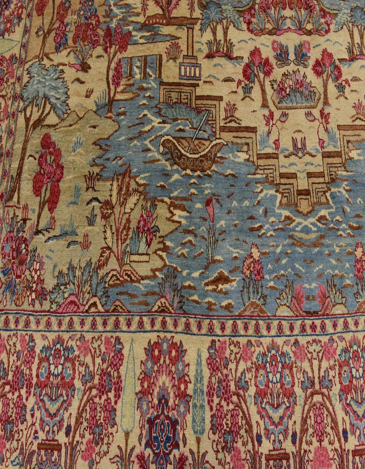 Detail image of  11' x 12' 7  Hand Knotted Tabriz Persian Wool Rug