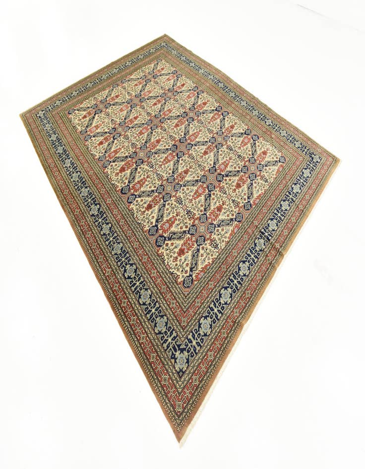 Detail image of  7' 8 x 9' 6  Hand Knotted Tabriz Persian Rug