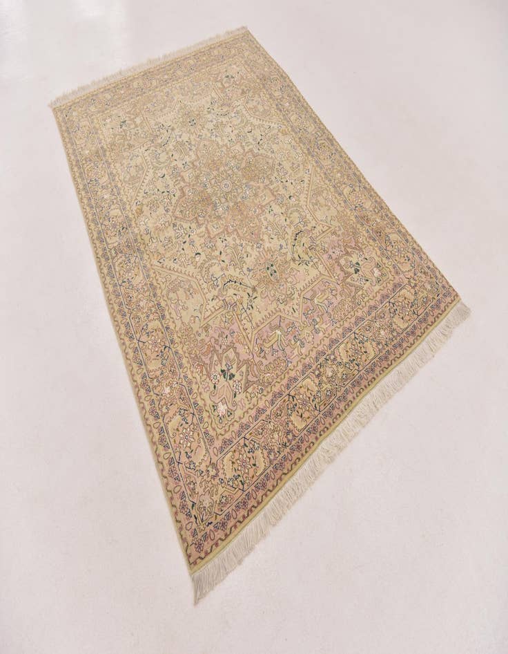 Detail image of  5' x 6' 8  Hand Knotted Tabriz Persian Rug