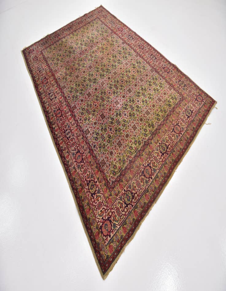 Detail image of  6' 8 x 9' 8  Hand Knotted Tabriz Persian Wool Rug