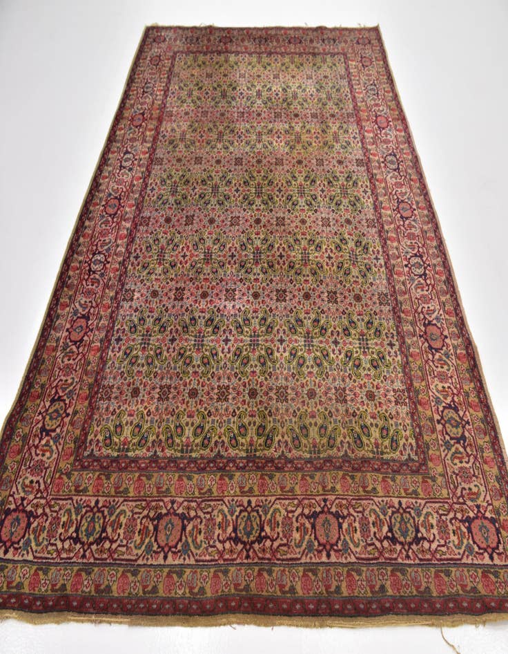 Detail image of  6' 8 x 9' 8  Hand Knotted Tabriz Persian Wool Rug