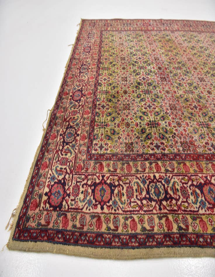 Detail image of  6' 8 x 9' 8  Hand Knotted Tabriz Persian Wool Rug