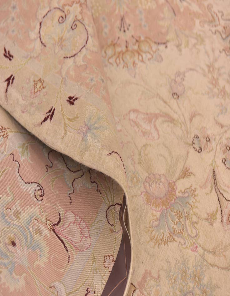 Detail image of  6' 6 x 10'  Hand Knotted Tabriz Persian Rug