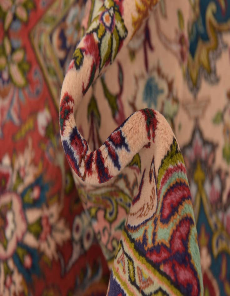 Detail image of  8' x 11' 4  Hand Knotted Tabriz Persian Wool Rug