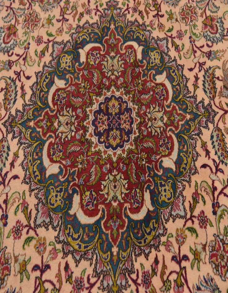 Detail image of  8' x 11' 4  Hand Knotted Tabriz Persian Wool Rug