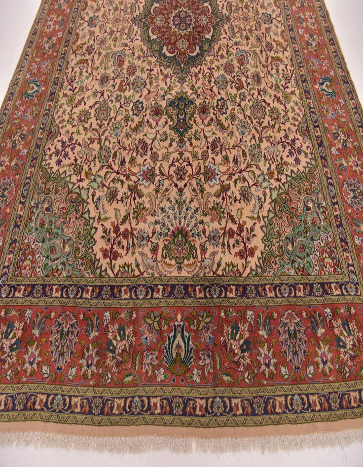 Detail image of  8' x 11' 4  Hand Knotted Tabriz Persian Wool Rug