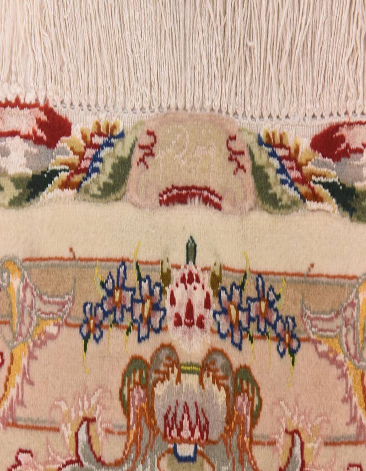 Detail image of  8' 2 x 12'  Hand Knotted Tabriz Persian Rug