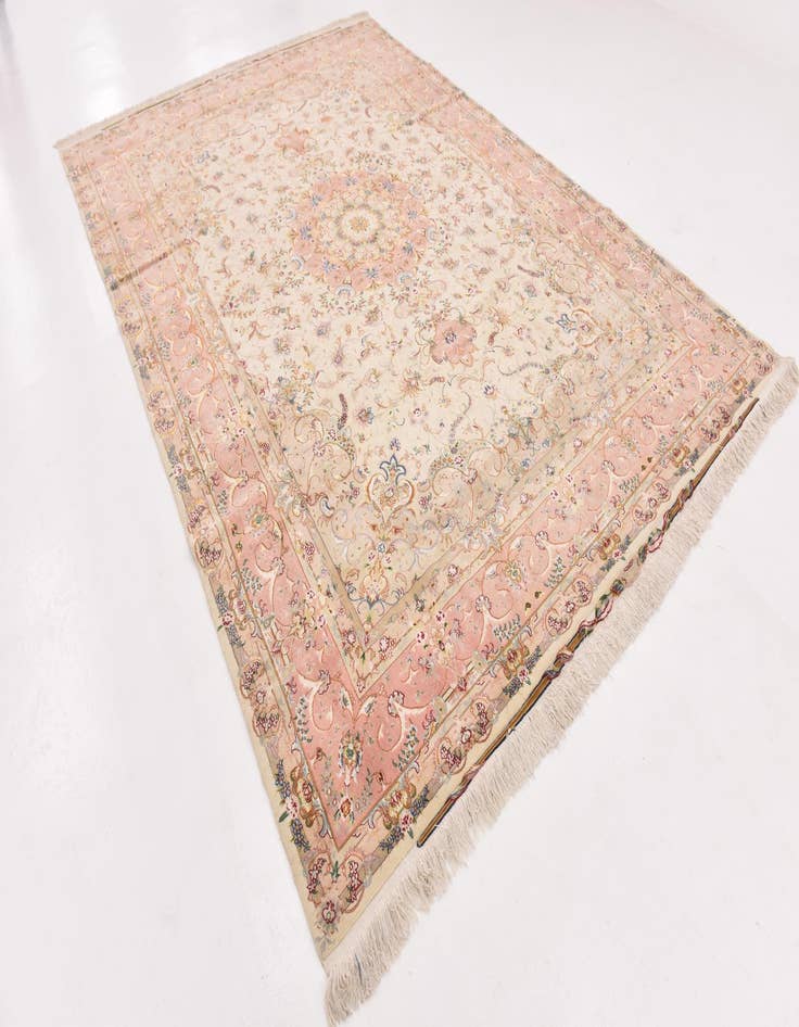 Detail image of  8' 2 x 12'  Hand Knotted Tabriz Persian Rug