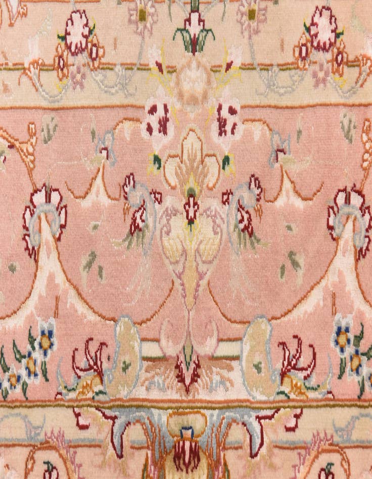 Detail image of  8' 2 x 12'  Hand Knotted Tabriz Persian Rug