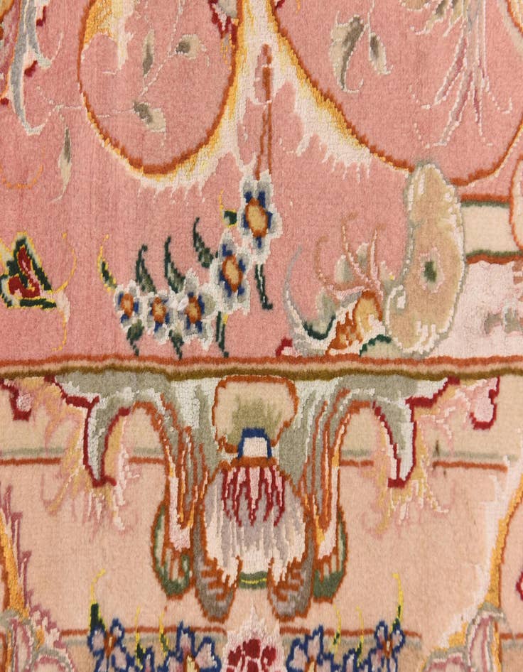 Detail image of  8' 2 x 12'  Hand Knotted Tabriz Persian Rug