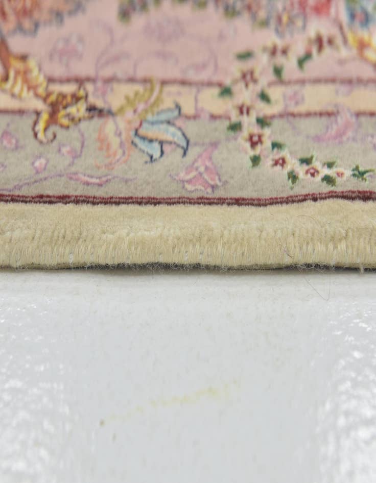 Detail image of  9' 10 x 13'  Hand Knotted Tabriz Persian Rug