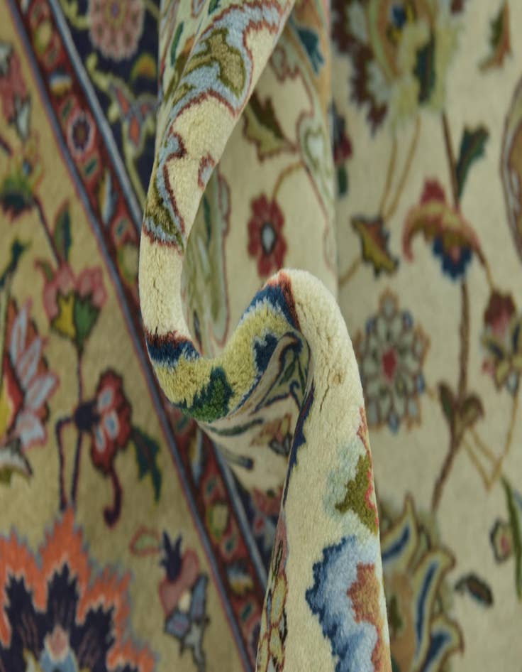 Detail image of  9' 8 x 13'  Hand Knotted Tabriz Persian Rug