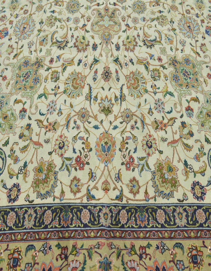 Detail image of  9' 8 x 13'  Hand Knotted Tabriz Persian Rug