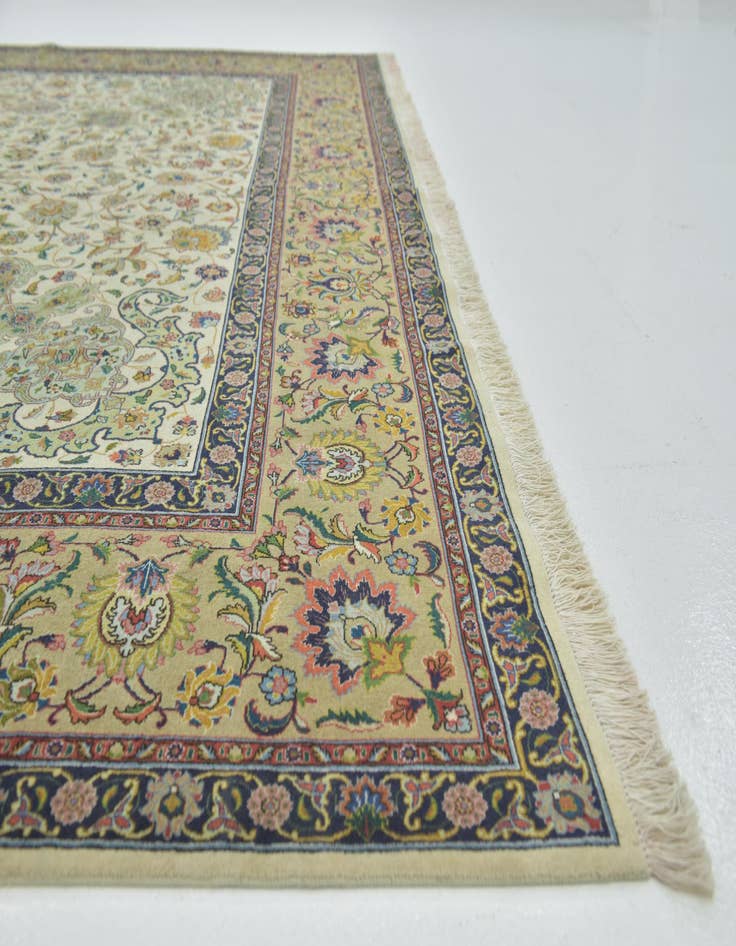 Detail image of  9' 8 x 13'  Hand Knotted Tabriz Persian Rug