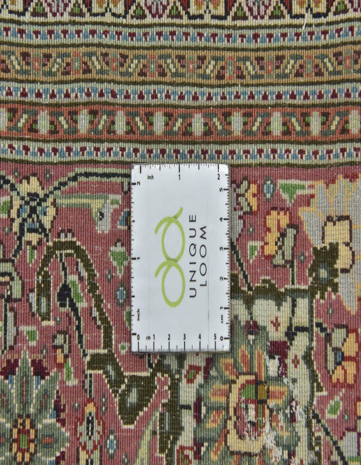 Detail image of  8' 1 x 11' 6  Hand Knotted Tabriz Persian Rug