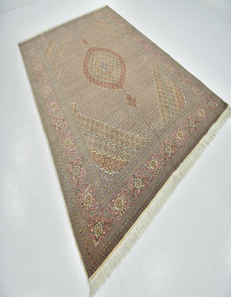 Detail image of  8' 1 x 11' 6  Hand Knotted Tabriz Persian Rug