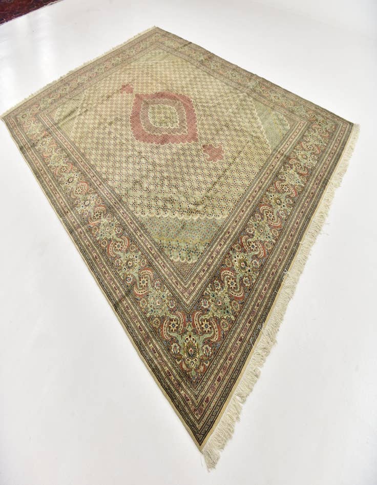 Detail image of  10' x 12' 10  Hand Knotted Tabriz Persian Rug