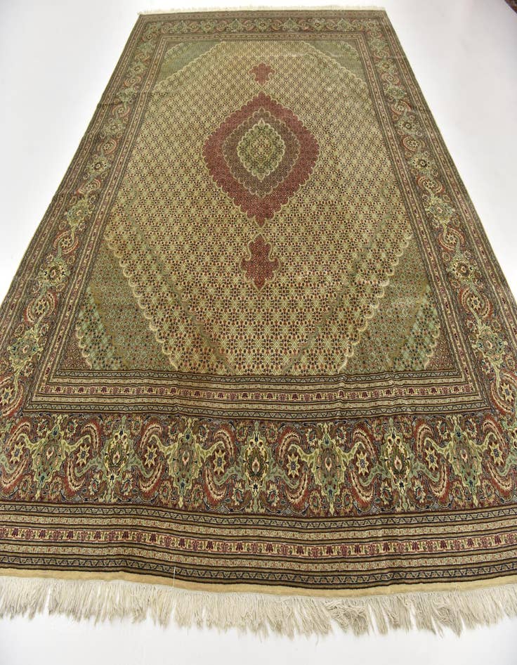 Detail image of  10' x 12' 10  Hand Knotted Tabriz Persian Rug