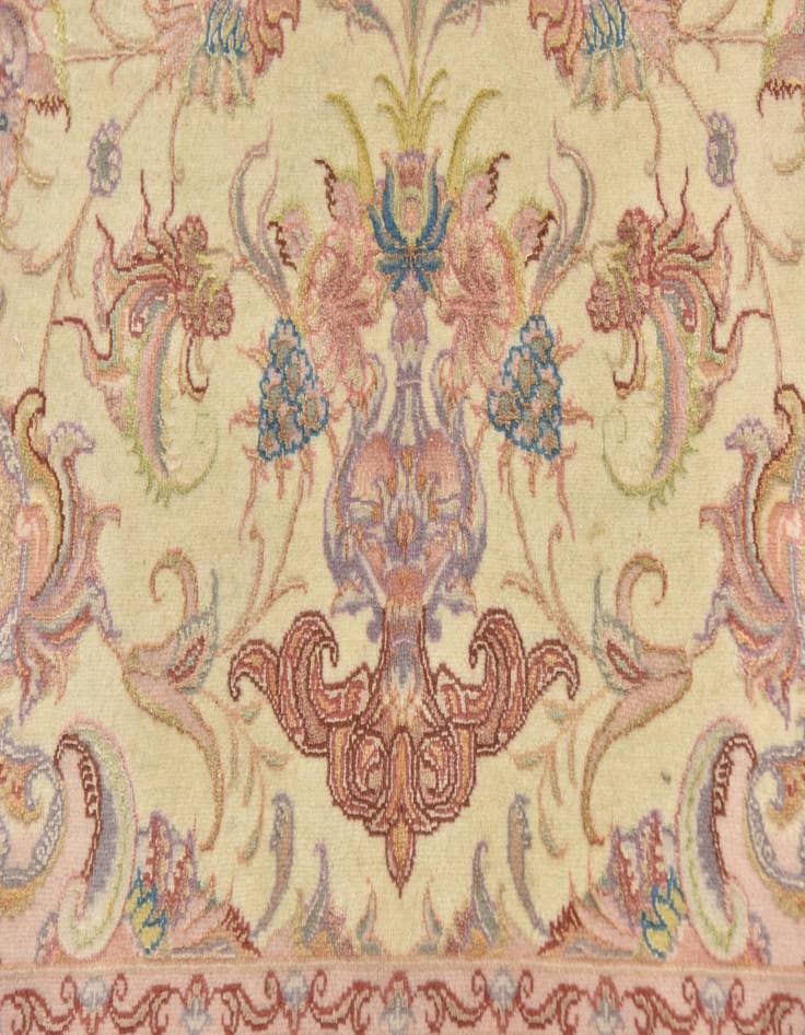 Detail image of  6' 6 x 10'  Hand Knotted Tabriz Persian Rug