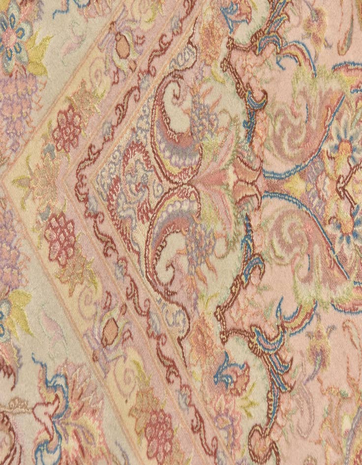 Detail image of  6' 6 x 10'  Hand Knotted Tabriz Persian Rug