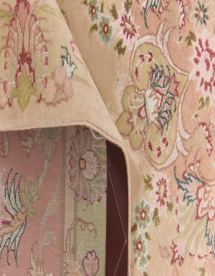 Detail image of  6' 8 x 10'  Hand Knotted Tabriz Persian Rug