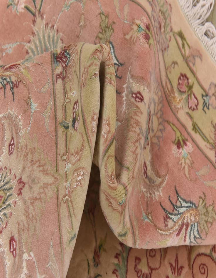 Detail image of  6' 8 x 10'  Hand Knotted Tabriz Persian Rug