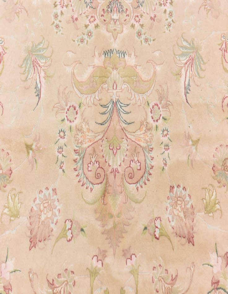 Detail image of  6' 8 x 10'  Hand Knotted Tabriz Persian Rug