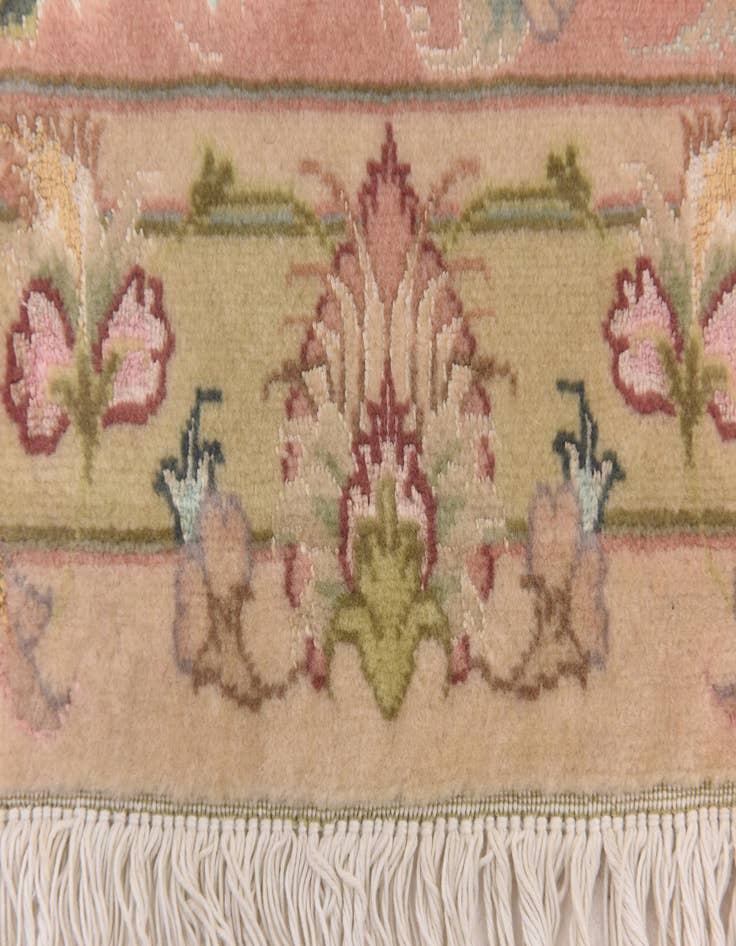 Detail image of  6' 8 x 10'  Hand Knotted Tabriz Persian Rug